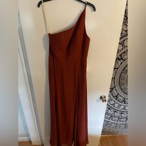 Jenny Yoo Kora Dress in color Rust